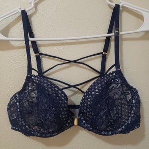 NWT Victoria's Secret Dream Angels Unlined Demi 34C - Navy